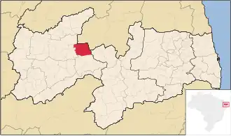 Kaart van São José de Espinharas