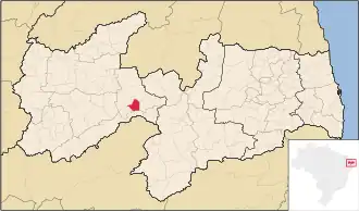 Kaart van São José do Bonfim