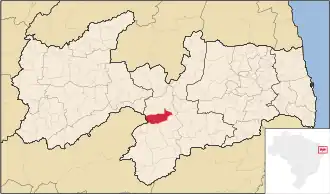 Kaart van São José dos Cordeiros