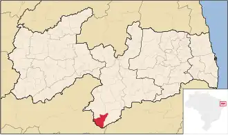 Kaart van São Sebastião do Umbuzeiro