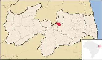 Kaart van São Vicente do Seridó