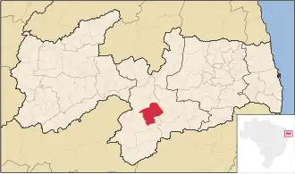 Kaart van Serra Branca