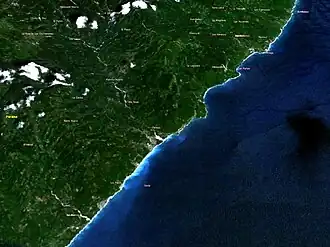 De ligging van Paraíso