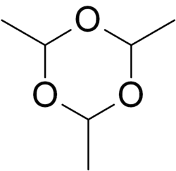 Structuurformule van paraldehyde