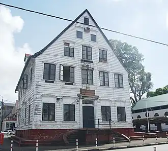 Het voormalige Huis van Elisabeth Samson, aan de Wagenwegstraat 22 te Paramaribo