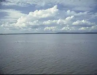 De Paraná, grensrivier naast de gemeente