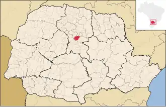 Kaart van Borrazópolis