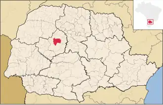 Kaart van Campo Mourão