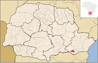 Kaart van Campo do Tenente