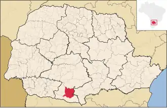 Kaart van Coronel Domingos Soares