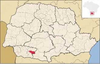 Kaart van Coronel Vivida