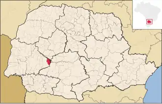 Kaart van Diamante do Sul