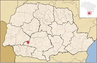 Kaart van Espigão Alto do Iguaçu