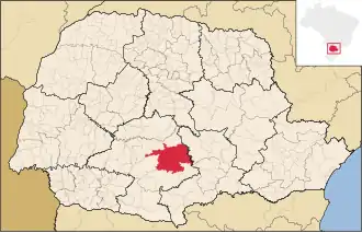 Kaart van Guarapuava