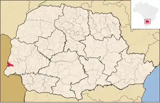 Kaart van Itaipulândia