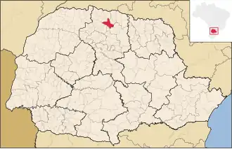 Kaart van Jaguapitã