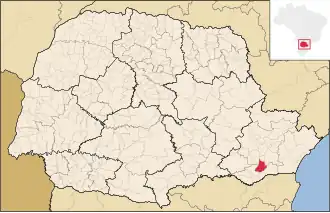 Kaart van Mandirituba