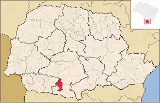 Kaart van Mangueirinha