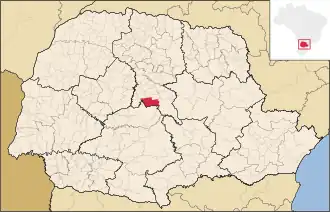 Kaart van Manoel Ribas