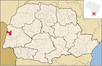 Kaart van Marechal Cândido Rondon