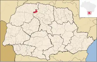 Kaart van Nova Esperança