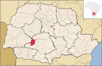 Kaart van Nova Laranjeiras