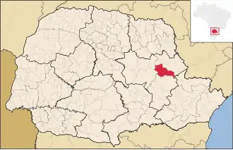 Kaart van Piraí do Sul