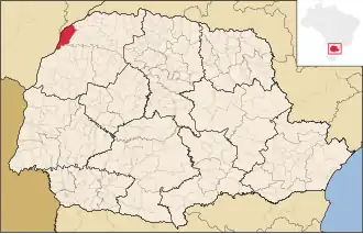 Kaart van Querência do Norte