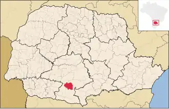 Kaart van Reserva do Iguaçu