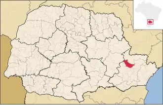 Kaart van Rio Branco do Sul