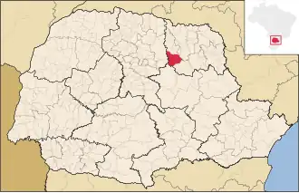 Kaart van São Jerônimo da Serra