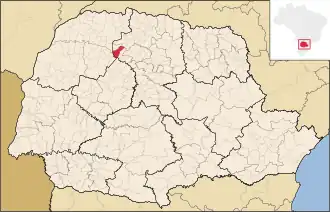 Kaart van São Jorge do Ivaí