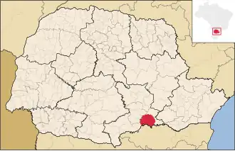 Kaart van São Mateus do Sul