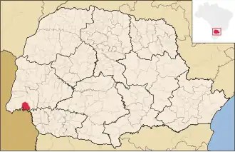 Kaart van Serranópolis do Iguaçu