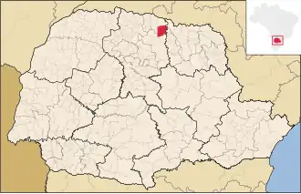 Kaart van Sertanópolis