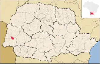 Kaart van Vera Cruz do Oeste