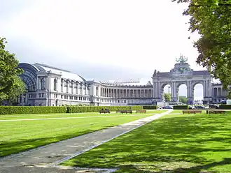 De triomfboog van het Jubelpark
