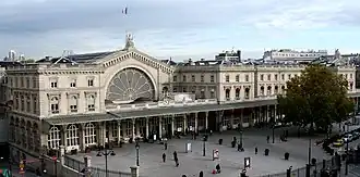 Voorgevel van het Parijse Gare de l'Est