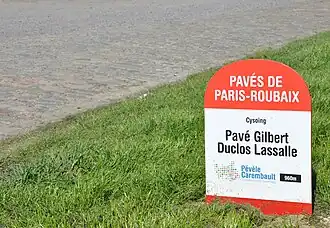 de kasseistrook in Parijs-Roubaix 2017