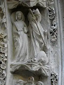 Sint-Vincent doodt de draak, Notre-Dame, Parijs