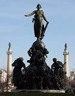 Marianne met Barrière du Trône