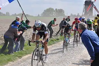 Tom Boonen tijdens Parijs-Roubaix 2014