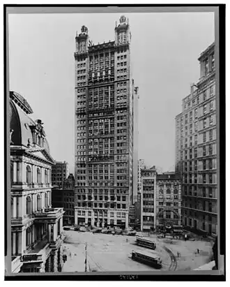 Het Park Row Building in 1912