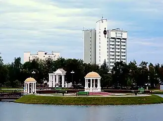 In het park van Maladzetsjna