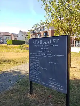 Infobord opening park.