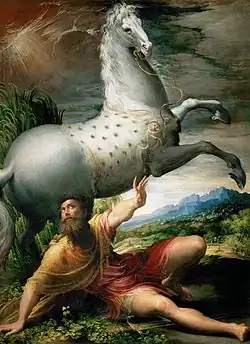 Parmigianino: De bekering van Paulus