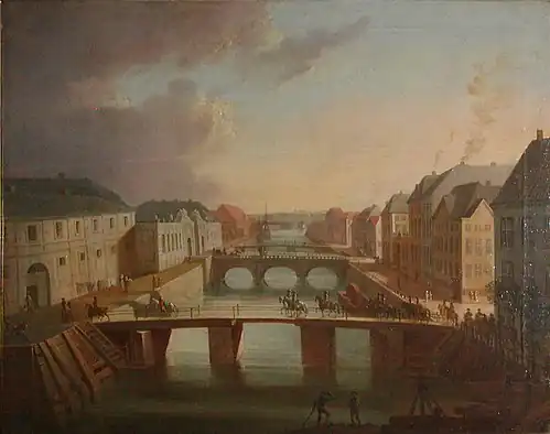 Frederiksholms Kanaal in Kopenhagen, 1794
