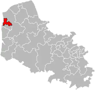 Locatie van het kanton