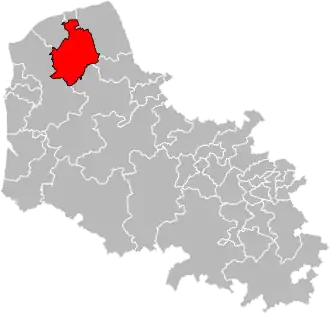 Calais-2 in het departement Pas-de-Calais