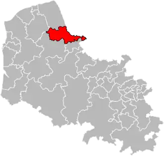 Locatie van het kanton